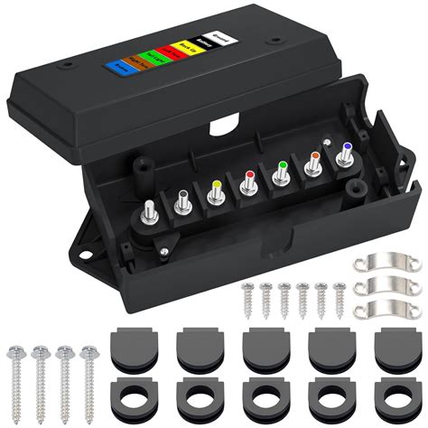 7 pin junction box|trailer light junction box.